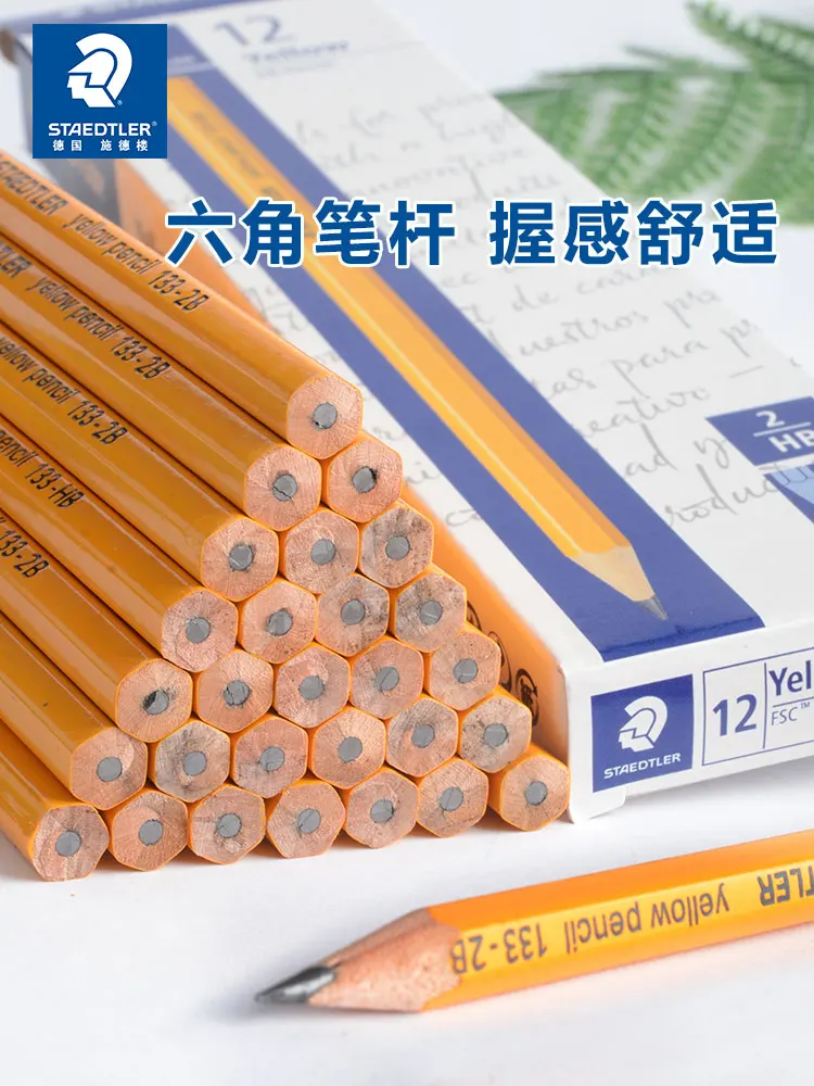 12 pcs STAEDTLER 134 Pencil With Eraser Pencils School Stationery