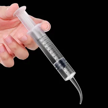 5개 팔꿈치 주사기 조류 수유 모유 수유 의학 피더 12ml 플라스틱 주사기 바늘없는 주사기 비둘기 피더 조류 피더