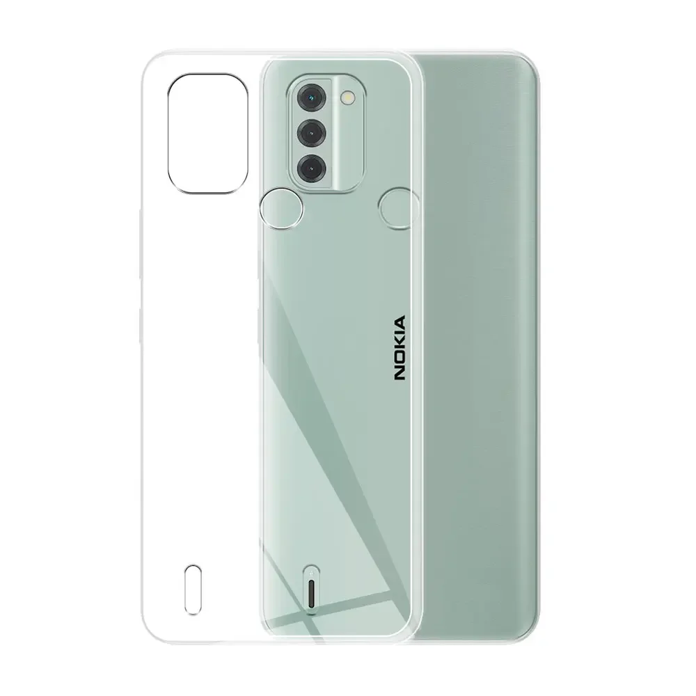 KJYF Per Nokia C31 Custodia, Ultra-Sottile in Morbido Silicone TPU Case Guscio [Anti-Ingiallimento] [Anti-Graffio] Slim Fit Protettivo Cover per Nokia C31 (6.75) - [2 Pezzi