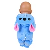 43 cm Doll Outfits for 17Inch Dolls Baby Born Doll Cute Jumpers Rompers Suit+Shoes Warm Clothes on A Doll Baby Christmas Gift 4