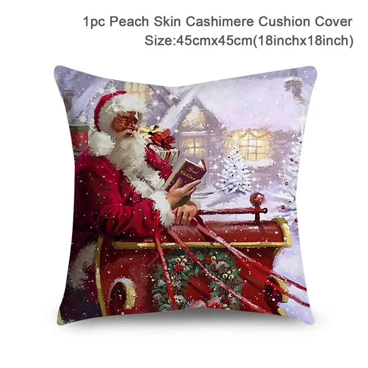 Christmas Cushion Cover Xmas Decorations For Home Merry Christmas Ornament Pillowcase Natal Navidad New Year Gifts christmas decorations