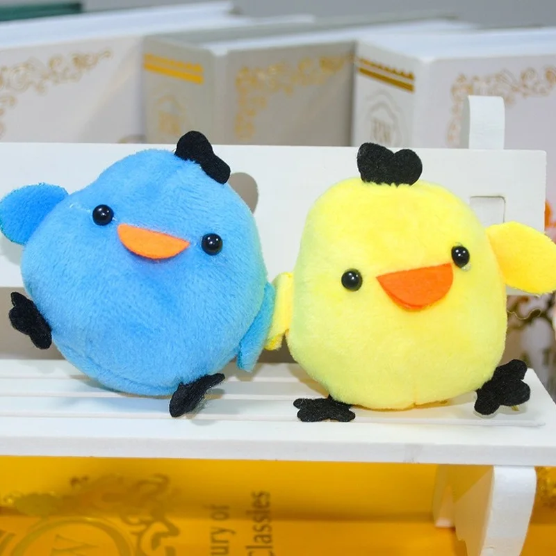 Chick Plush Key Chains Pendant Small Gift Plush Toy School Bag Pendant Doll Girl Child Christmas Gifts Keychain Plush