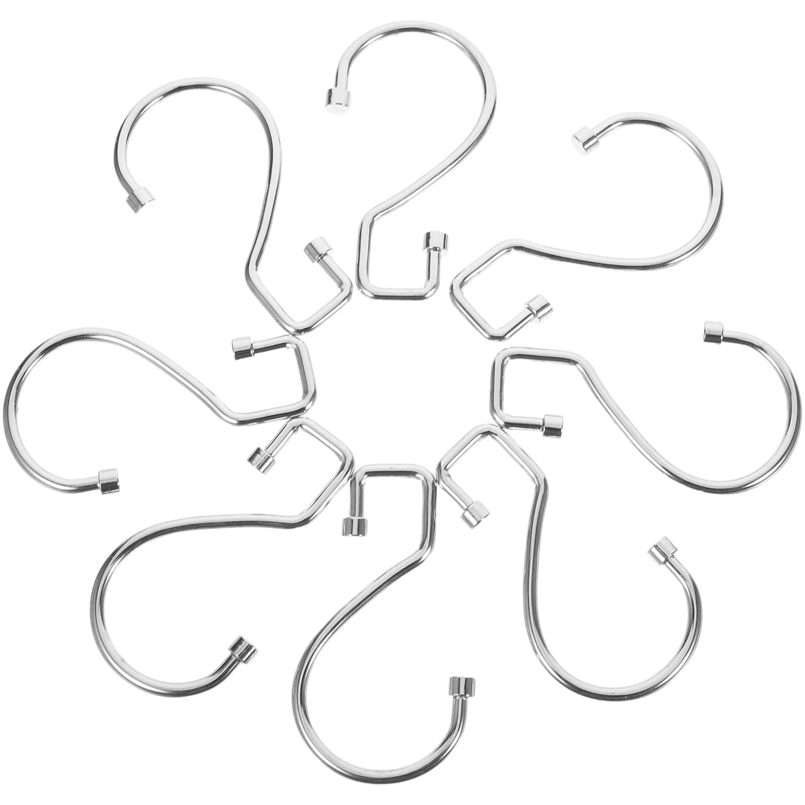 

12pcs Curtain Holdback Curtain Hook Bathroom Shower Hook Drape Hook Fixing Hanger