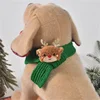 Pets Christmas Scarf Hat Warm Knitted Costume  Cat and Dog Cartoon Elk Snowman Knitted Comfortable Scarf Pet Dress Up Supplies 5