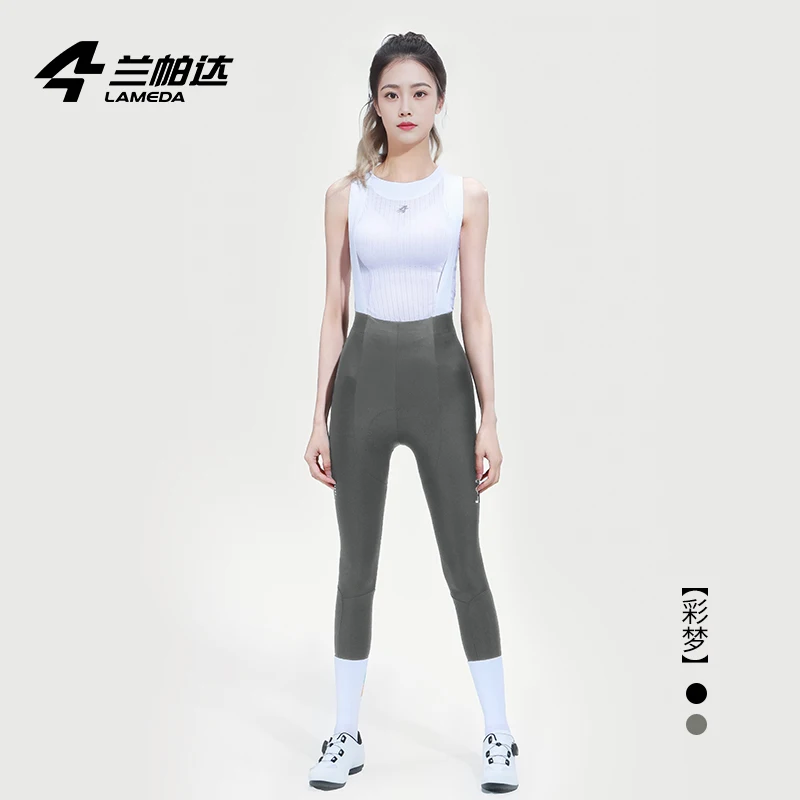 Lameda Cycling Pants Woman Double Arrow Cushion Lameda Cycling Clothing High Elasticity Wear Resistance Women Bib Pants