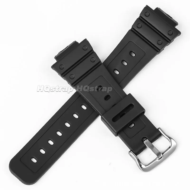 Waterproof Black Silicone Sport Strap - Universal Rubber Wristband