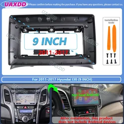 9 - Inch Android Car Stereo Radio Frame Panel with Multimedia Adapter and Video Harness (For 2011 - 2017 I - 30)