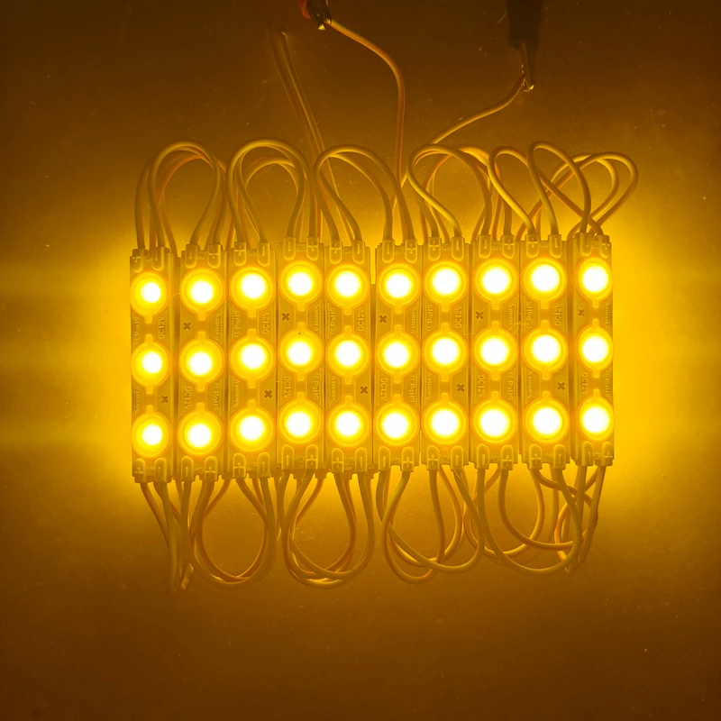 100PCS SMD 2835 3-LED DC12V 고출력 LED 모듈, 간판, 라이트 박스, 매장 장 방수 LED 스트립 조명