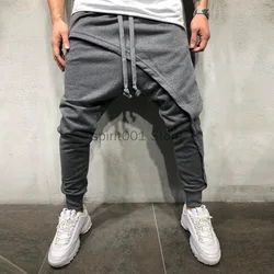 2023 Medieval Costume For Men Western Style Spliced Loose Pants Gothic Fashion Pant