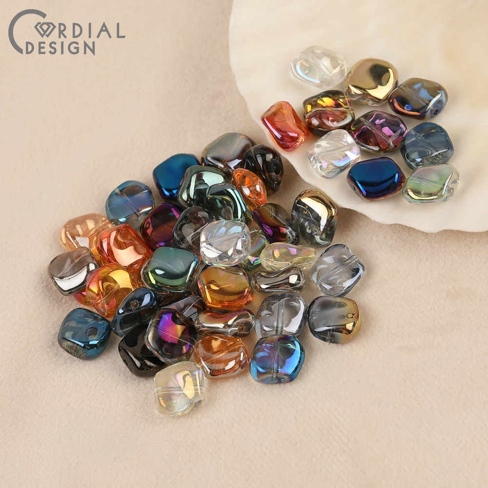Cordial Design 11*11MM 300pcs DIY Glass Bead/Geometry Shape/Hand Made/Aurora Effect/Beads Making/Jewelry Findings & Components 3 Cordial Design 11*11MM 300pcs DIY Glass Bead/Geometry Shape/Hand Made/Aurora Effect/Beads Making/Jewelry Findings & Components - cordial