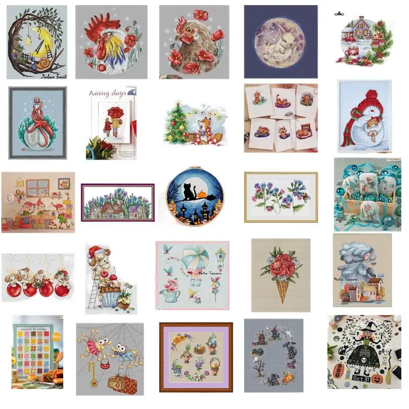 PDF by E-mail Selling 5-92 Cross Stich Embroidery set Electronic drawing Cross Stich Needlework