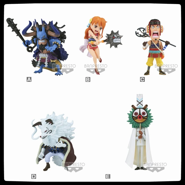 Bandai One Piece Babanuki Kaido Hawkins Speed X Drake Holdem King Queen  Jakku Pageone Beasts Pirates WCF Anime Model Toys 7-13CM