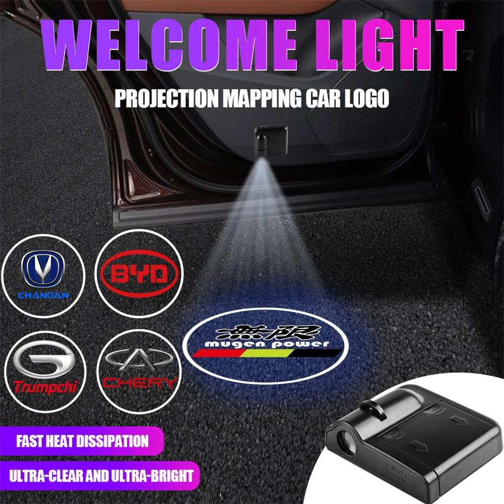 Led Car Door Welcome Light Wireless Laser Projector Logo Ghost Shadow Lamp  For Peugeot 106 206 306 406 207 307 407 301 308 2008 - AliExpress