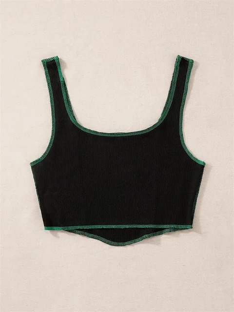 Gothic Grunge Print Crop Tank Top