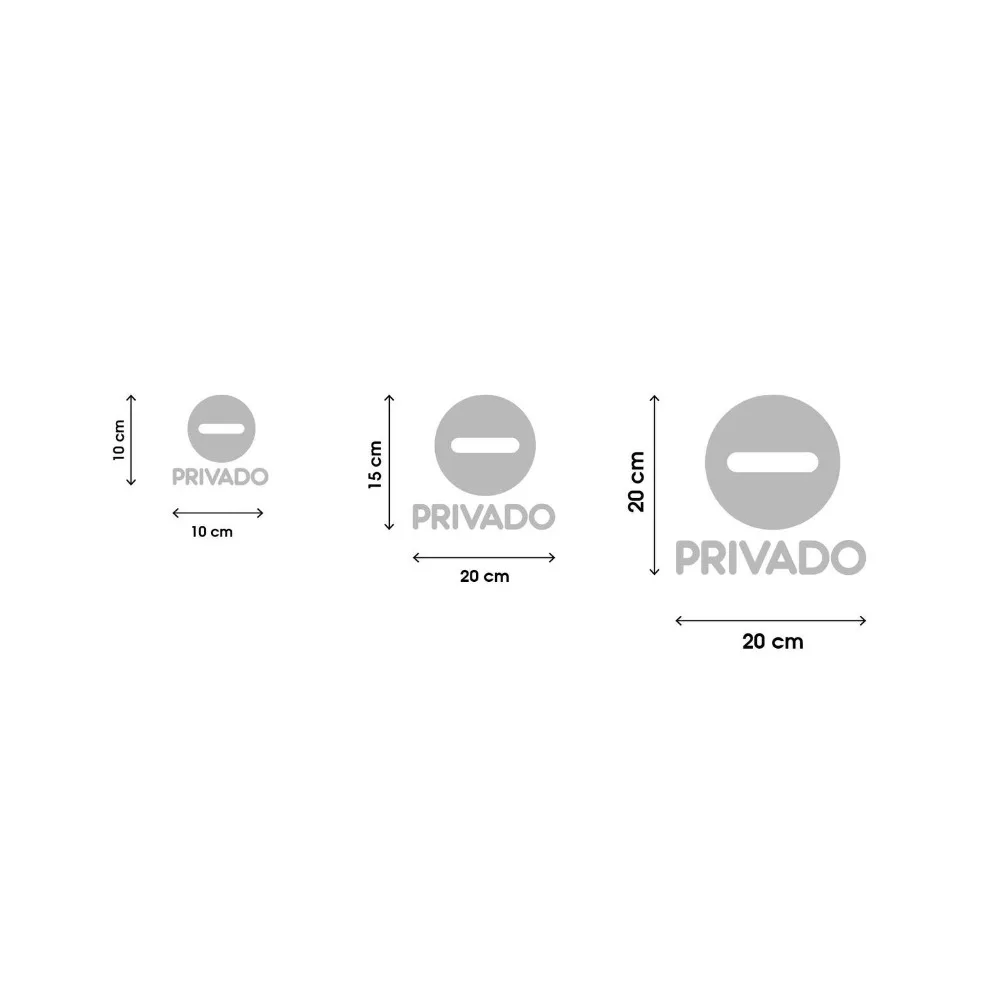 프리바도 출입금지 표지판 3mm 아크릴 3D 화장실/살롱 문 표지판 모던 미니멀리스트 셀프 접착식