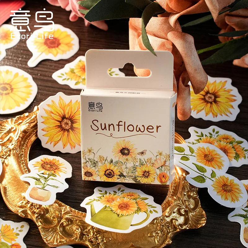 Pegatinas De Girasol Para Planificador: Diseño Vertical De Erin