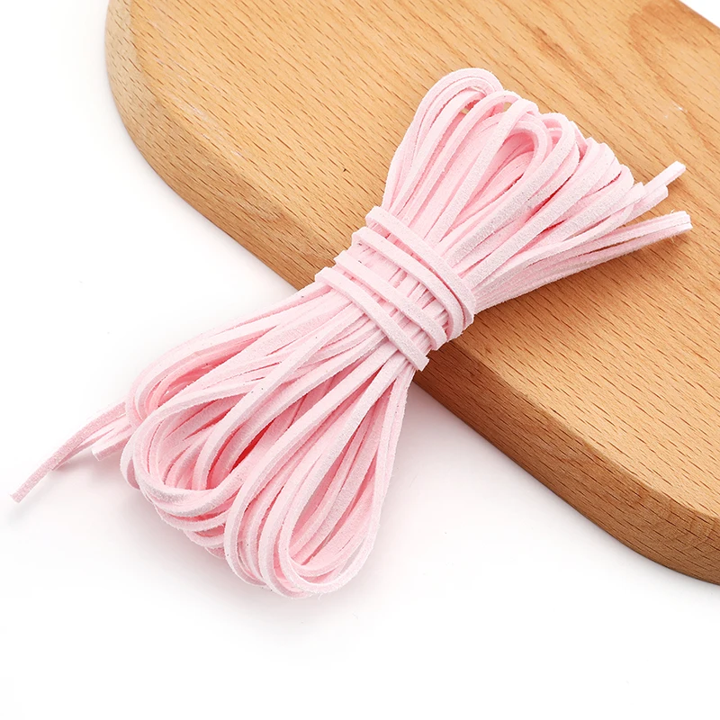 양면 스웨이드 핸드 위빙 코드, 한국 벨벳 수제 DIY 비즈 팔찌, 쥬얼리 액세서리 V156, 5m/los, 1m/스트립, 2.5mm