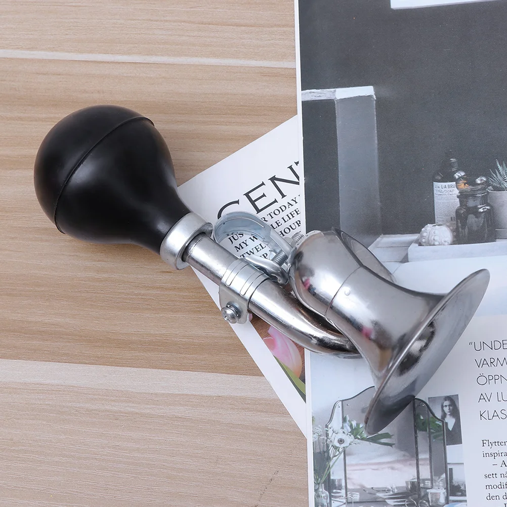

Bike Horn Cycling Bell Handlebar Mounting Alarm Ring Iron Rubber Loud Air Horn Bicycle Scooter Trumpet Bugle