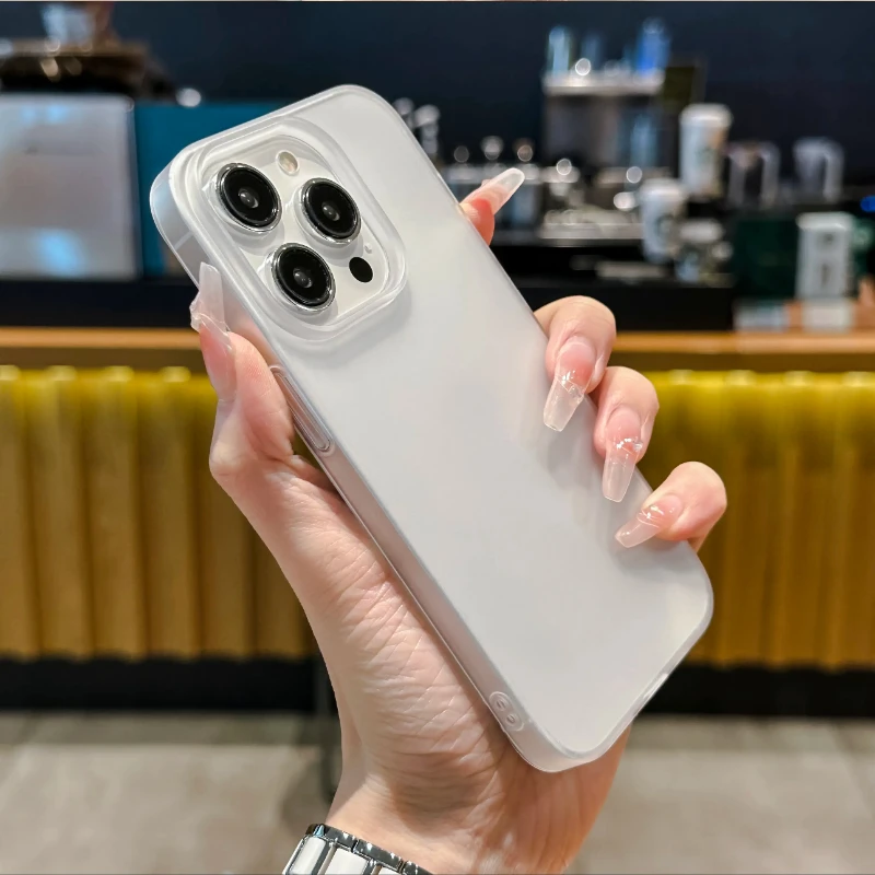 Ultra Thin Matte Translucent Shockproof Phone Case - Soft TPU Skin Back Cover