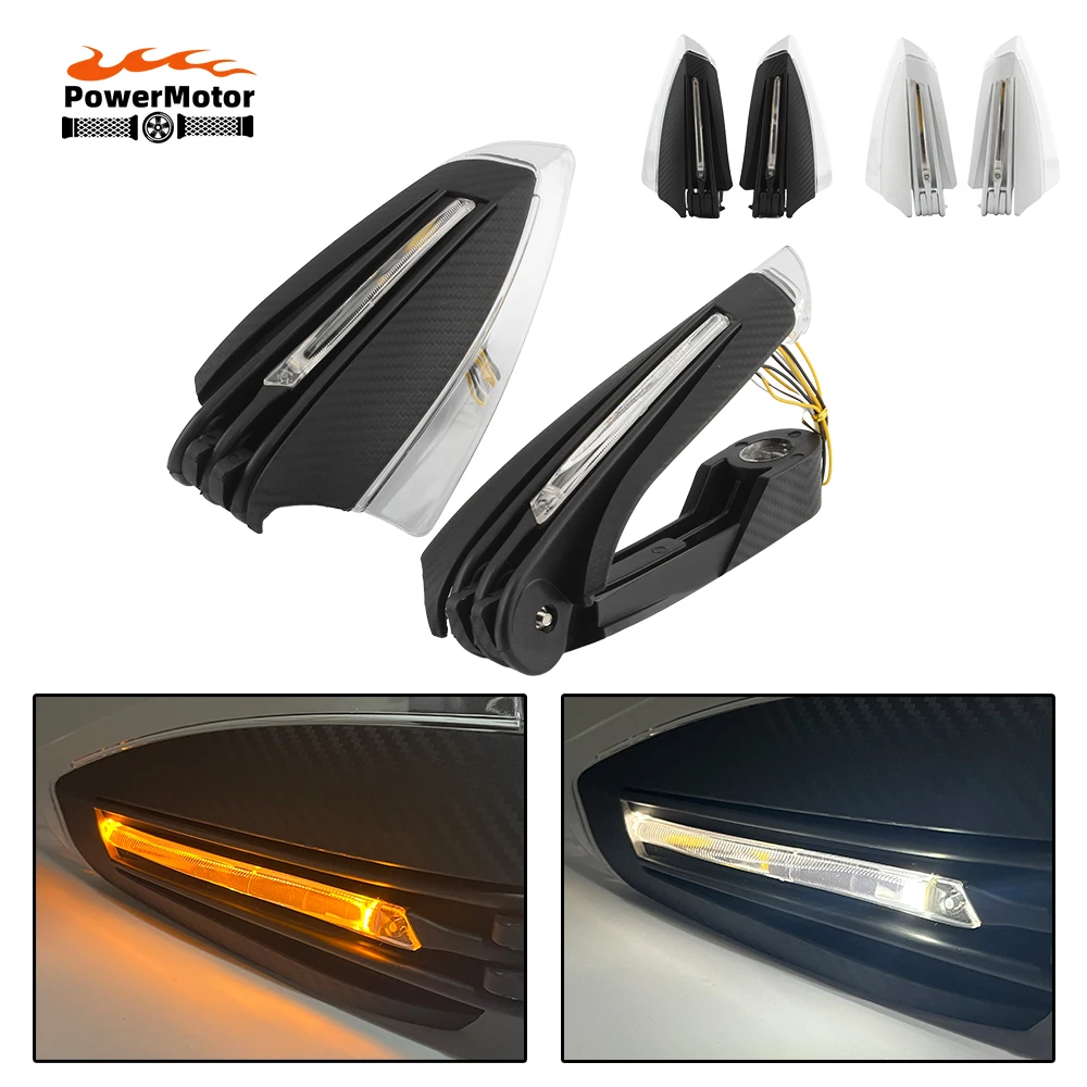 

Motorcycle Hand Guards With LED Turn signal Lights 12V Universal Handlebar Protector Covers Motorbike Motocross Accessories