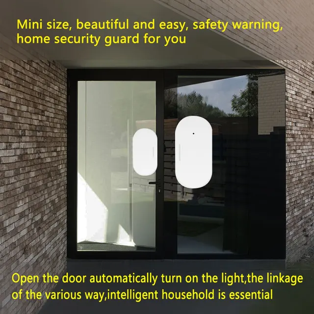 Tuya Smart Door Sensor WiFi/Zigbee Door Window Open Closed Detector Google Home Security Alarm System Smart Life APP Control 4