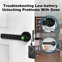 Tuya Door Lock Smart Life APP / Fingerprint / Key / Password Unlock Apartment Hotel Support Smart Home Electronic Door Lock - Image 5