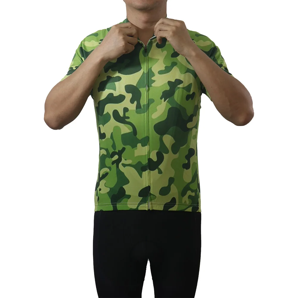 

Short Sleeve Camo Bicycle Clothes for Men, Downhill Top, Road Sweater, Camouflage Cycling Jersey, Rider Top Shirt, Race Man