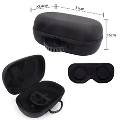 Waterproof Hard Carry Case with Lens Cover and Mesh Pocket for VR Headset and Accessories (C)