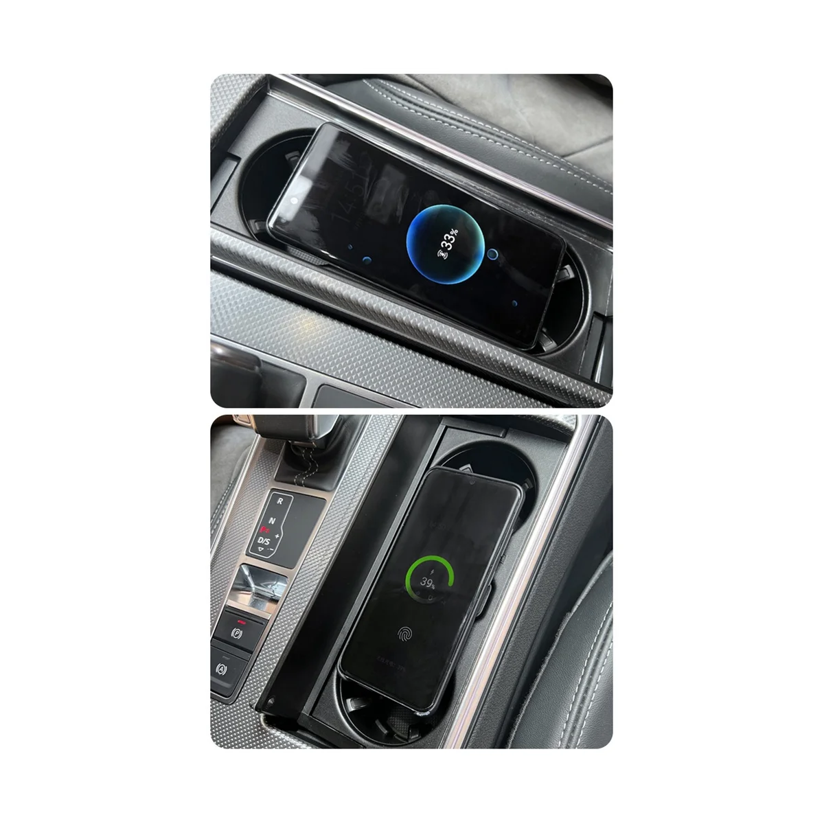 Wireless Charger for Audi A6 A7 S6 S7 C8-Cigarette Lighter Car Charger 15W Car Mobile Phone QI Fast Charging