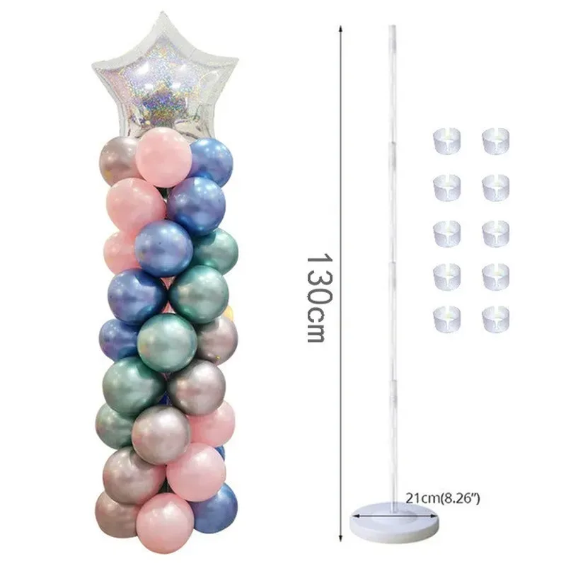 130cm Balloon Column Set Wedding Supplies Welcome Ball Column Roadguide Store Anniversary Store Shopping Mall Party Decor Tools