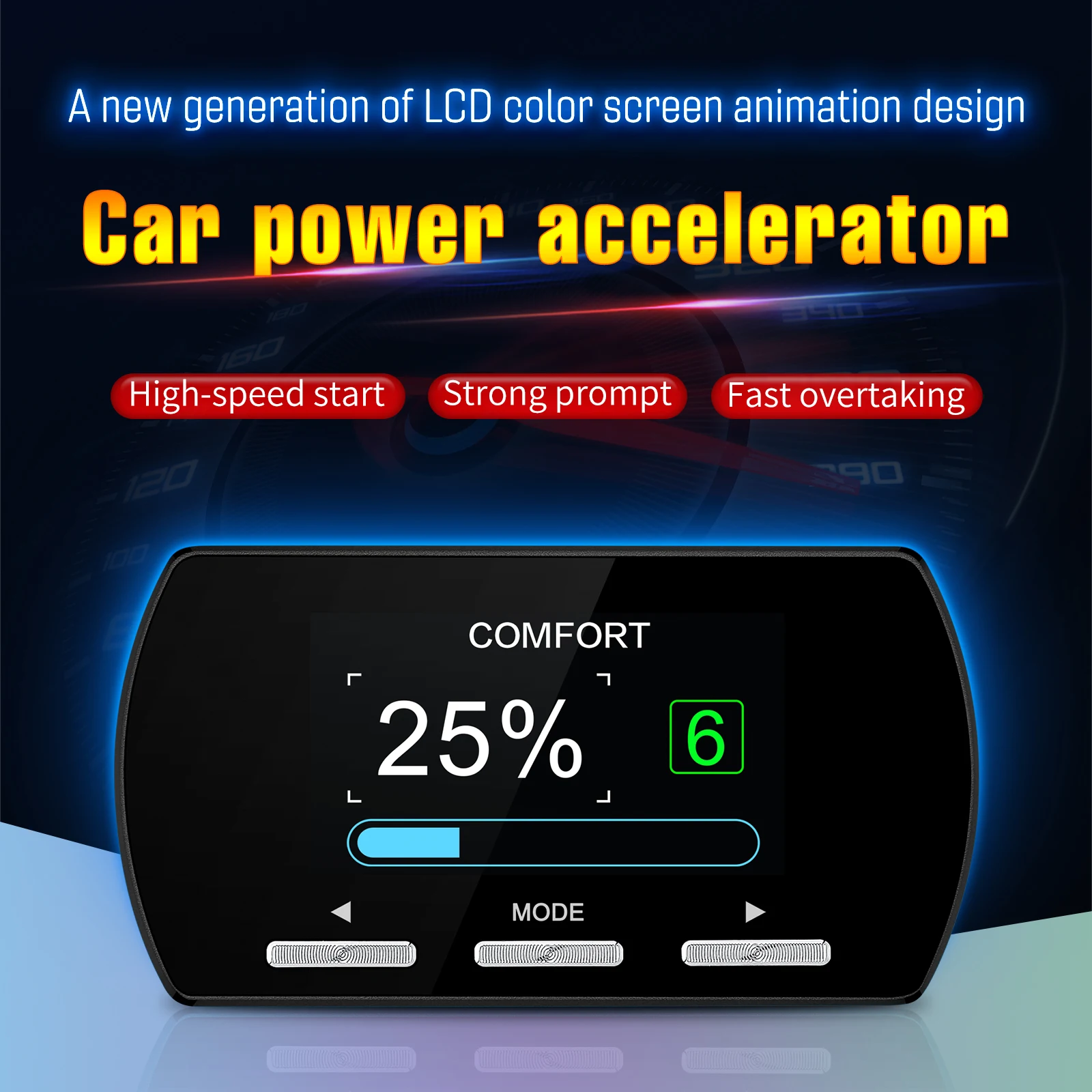 Throttle Controller Accelerator for Car 9 Drives 5 Modes Racing Pedal Booster Automobile Car Power Tuning Electronic Accessories images - 6