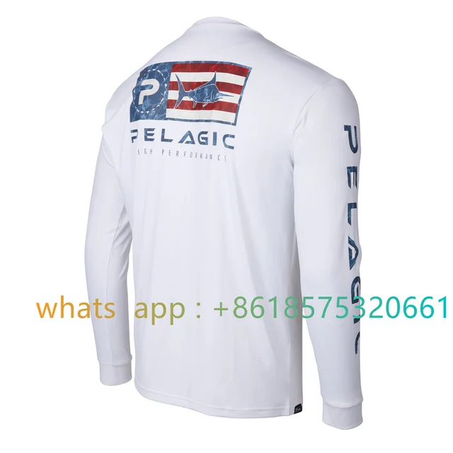 PFG Fishing Shirts SPF 50+ Moisture Wicking Polyester Performance Fishing  wear Men Long Sleeve Vented Sublimated Fishing Shirts