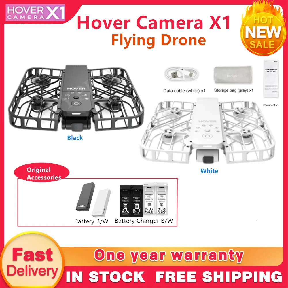 HoverAir X1 Flying Drone Camera 125g Ultra-Light Foldable Portable Unlock Advanced Shots Dronie View For Outdoor Hover Air X1 drone quadcopter