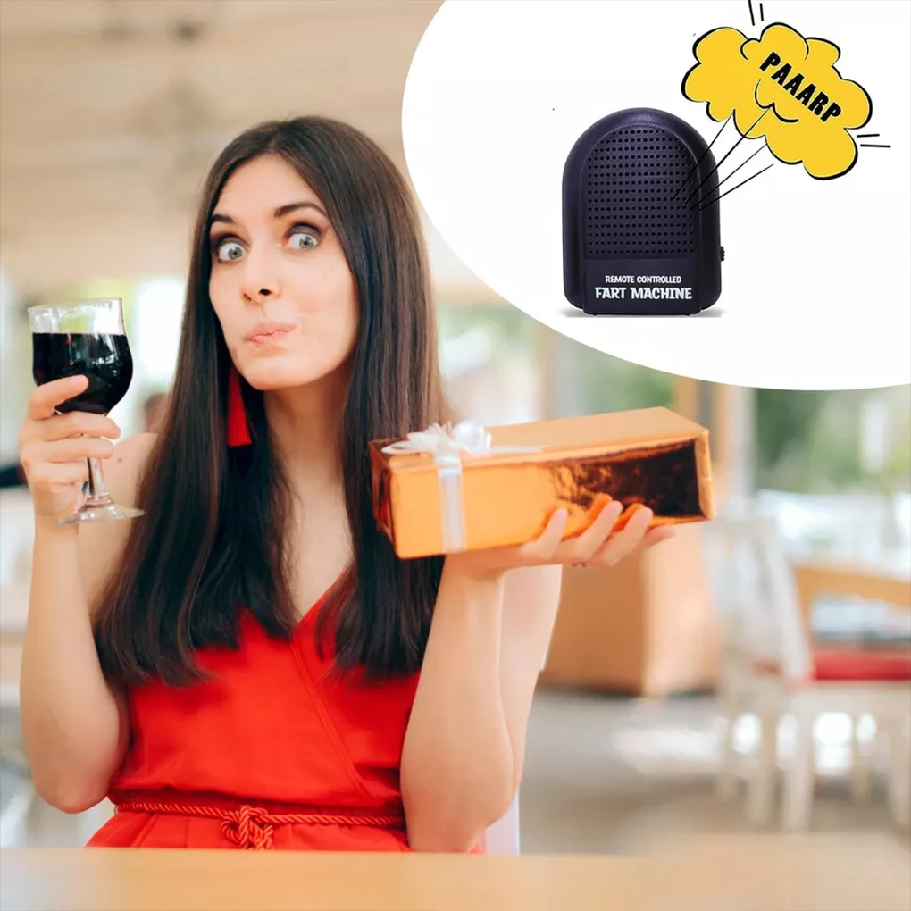 Black Remote Control Fart Sound Machine For Funny Pranks Making Surprising And Amusing Friends. Gag