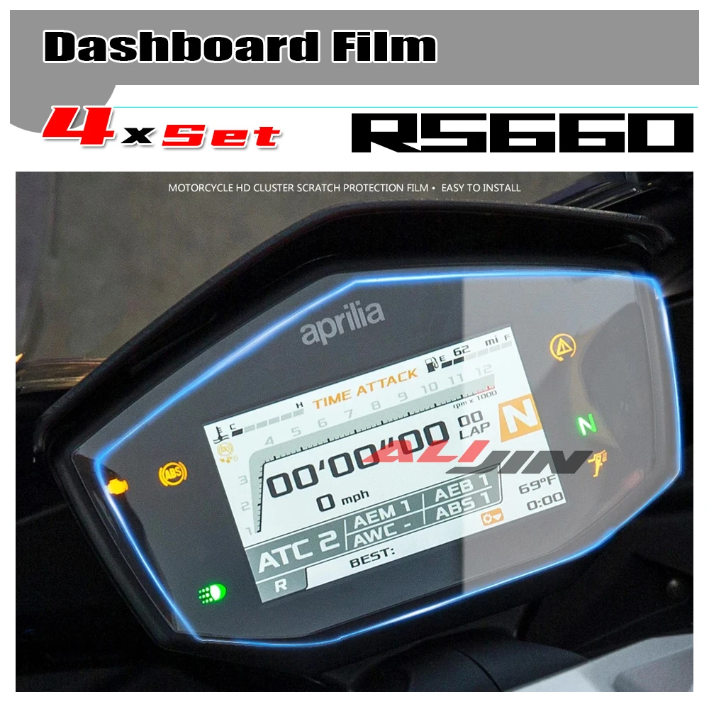 Motorcycle Instrument Scratch Cluster Screen Protection Film Dashboard Screen Protector For Aprilia RS660 RS 660-motorcycle screen protector