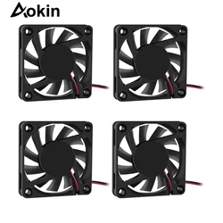 4Pcs 60x60x10 mm DC 12V 6010 Brushless Cooling Fan Replacement Ball Bearing 60mm Fans for Cooling DIY PC Computer Case