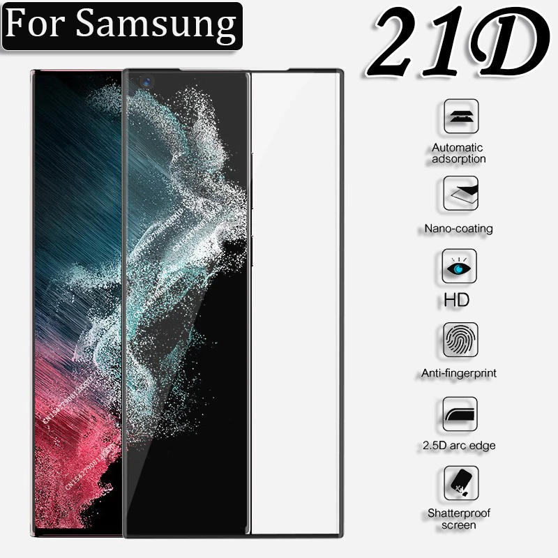 Tempered Glass for Samsung Galaxy Note 20 S22 S21 S20 Note10 Ultra S10 Plus Screen Protector Note20 S 22 21 10 9 FE A52 A51 Film phone protector