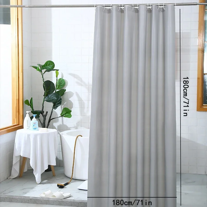 PEVA Bathroom Shower Curtain 180x180cm Waterproof Accessories