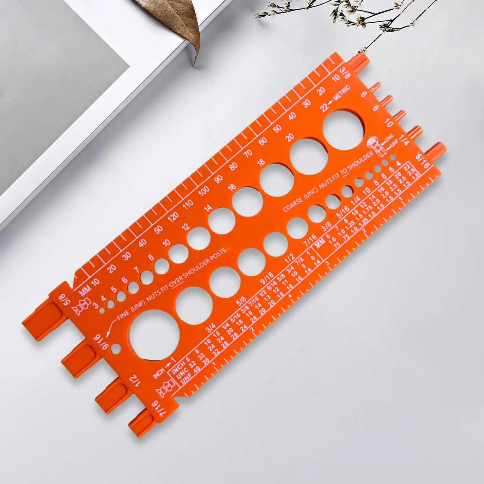 

Screw Bolt Nut Thread Measure Gauge, Nut Bolt Screw Measuring Gauge, Size
