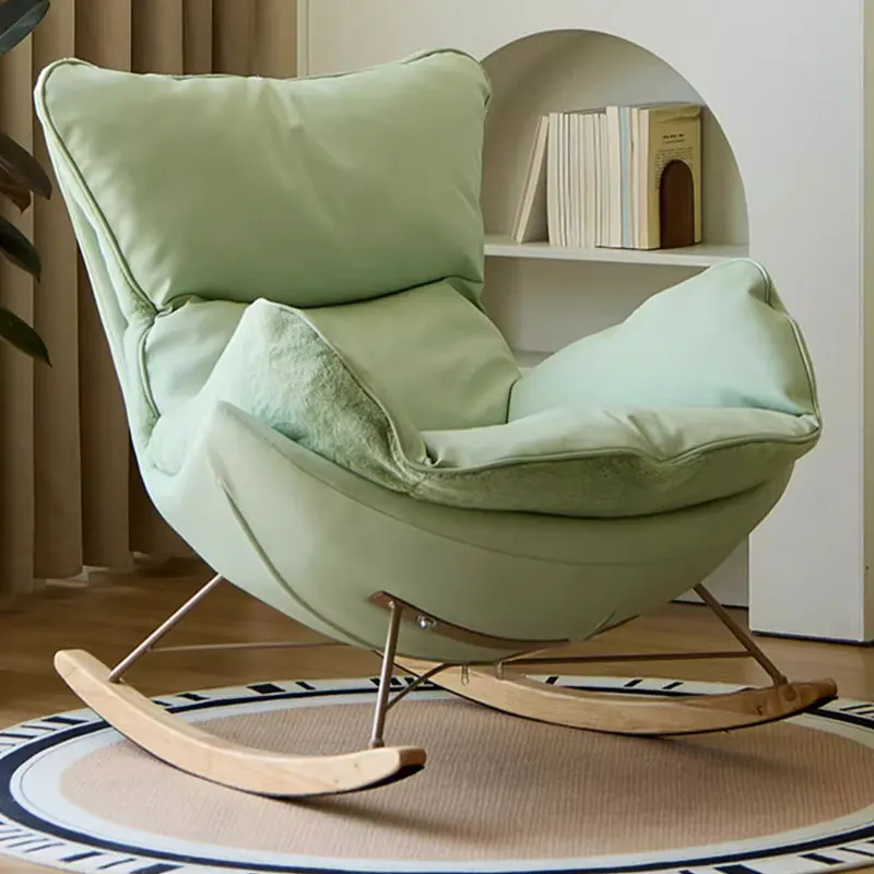 

Luxury Support Living Room Chairs Modern Simple Recliner Rocking Chairs Nordic Bedroom Sedie Da Soggiorno Bedroom Furniture