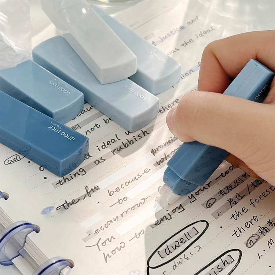 6pcs Small White Out Tapes Tape Roller Instant Correction Tape Mini Whiteout Tape Set Cute Correction Rollers correction tape correction supplies