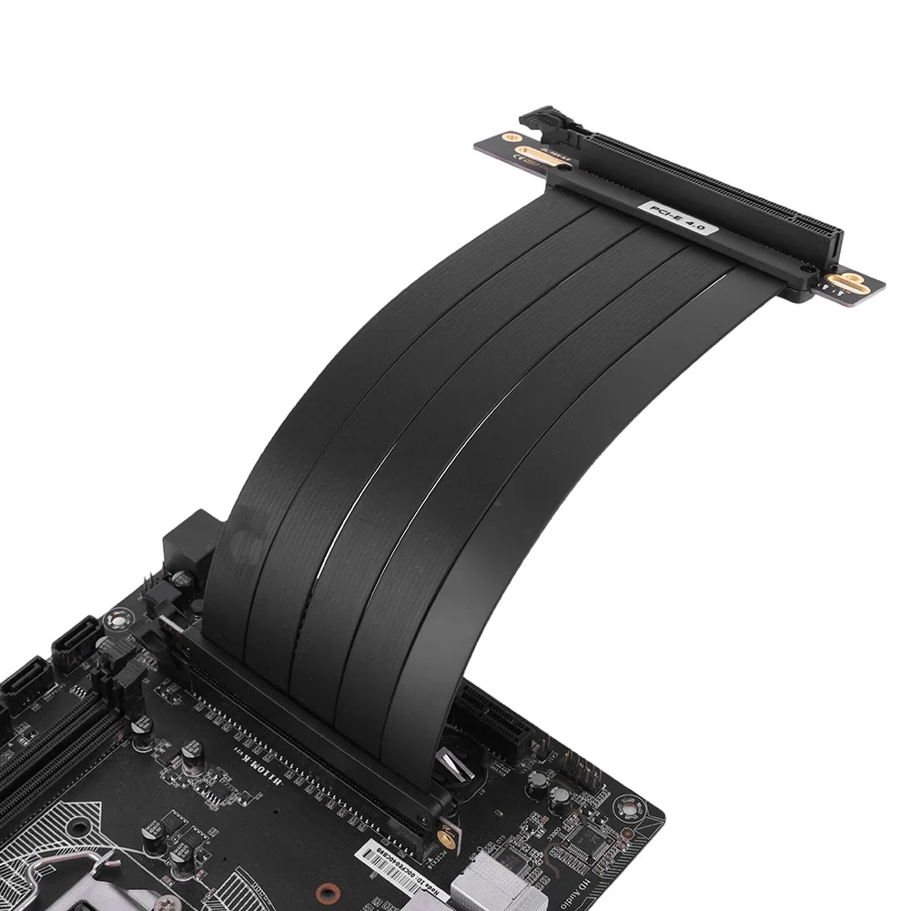 High-Speed Flexible PCIe Extension Riser Cable with 90° and 180° Angles (Available in Multiple Lengths)