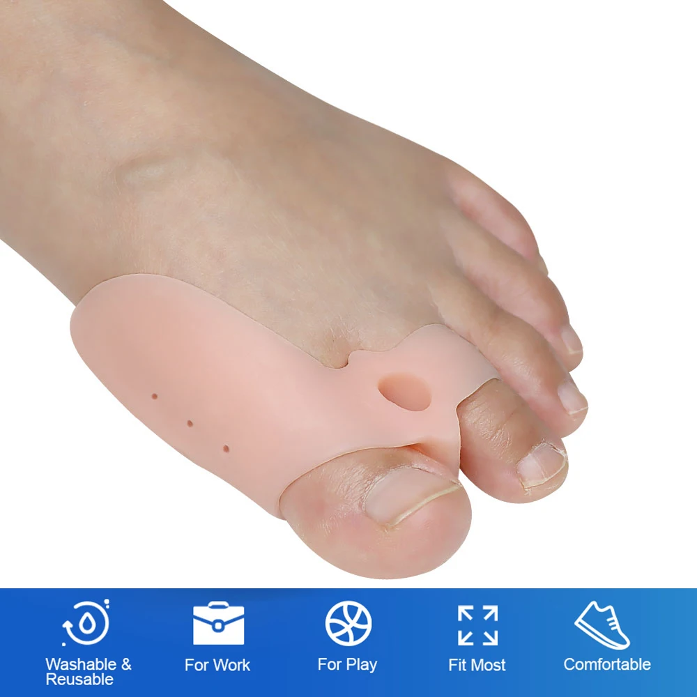 Bunion corrector toe separators 2/4pcs soft for bunion relief cushion protector gel shield