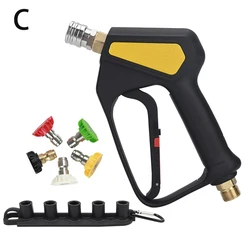 High Pressure Washer Trigger Spray Gun with Quick Connector - Max 4500 PSI (Gun and Nozzle)