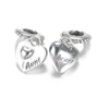 Forever Aunt & Niece Dangle Charm fit Women Bracelet & Bangle S925 Sterling Silver Heart Pendant Bead DIY Jewelry 4