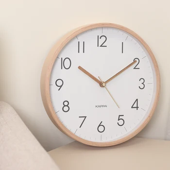 비치우드 무소음 원목 벽시계 W734 Clock for Living Room Bedroom Decor Office