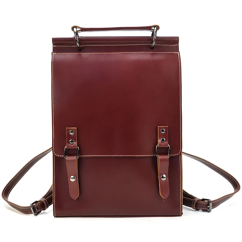 Vintage Crazy Horse Leather Men Women Backpack Genuine Leather Backpacks Man A4 School Bags Rucksack Laptop Daypack Shoulder Bag - S9d2b9f9720ff4bf78c9afdc64d72f337l 
