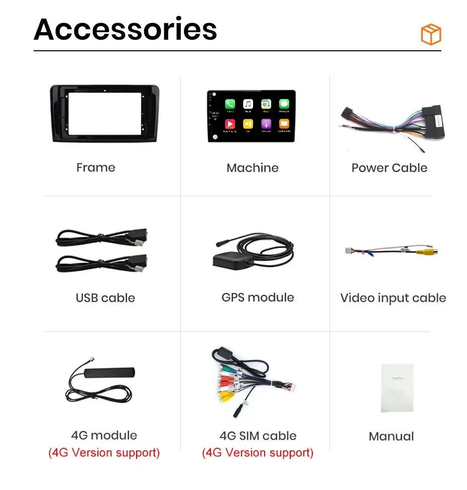 Für Mercedes Benz W164 ML GL 2005 - 2012 Drahtlose CarPlay für Apple Android Auto Auto Radio GPS IPS WiFi 8 core Multimedia Stereo – Detail 17