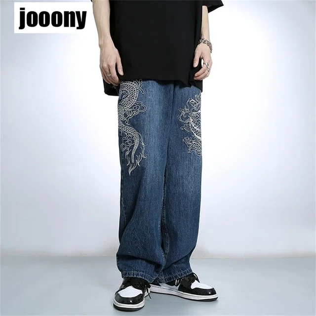 Hombres Hip Hop Jeans Skateboard Baggy Denim  Pantalones de skate sueltos  Hip Hop Jeans-Hombres-Aliexpress