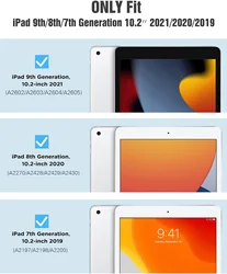 Transparent Shockproof TPU Protective Tablet Cover, Soft and Flexible - 10.2 inch (TPU Protection Case)